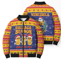 Venezuela Christmas Bomber Puffer Jacket Hallaca Season - Wonder Print Shop