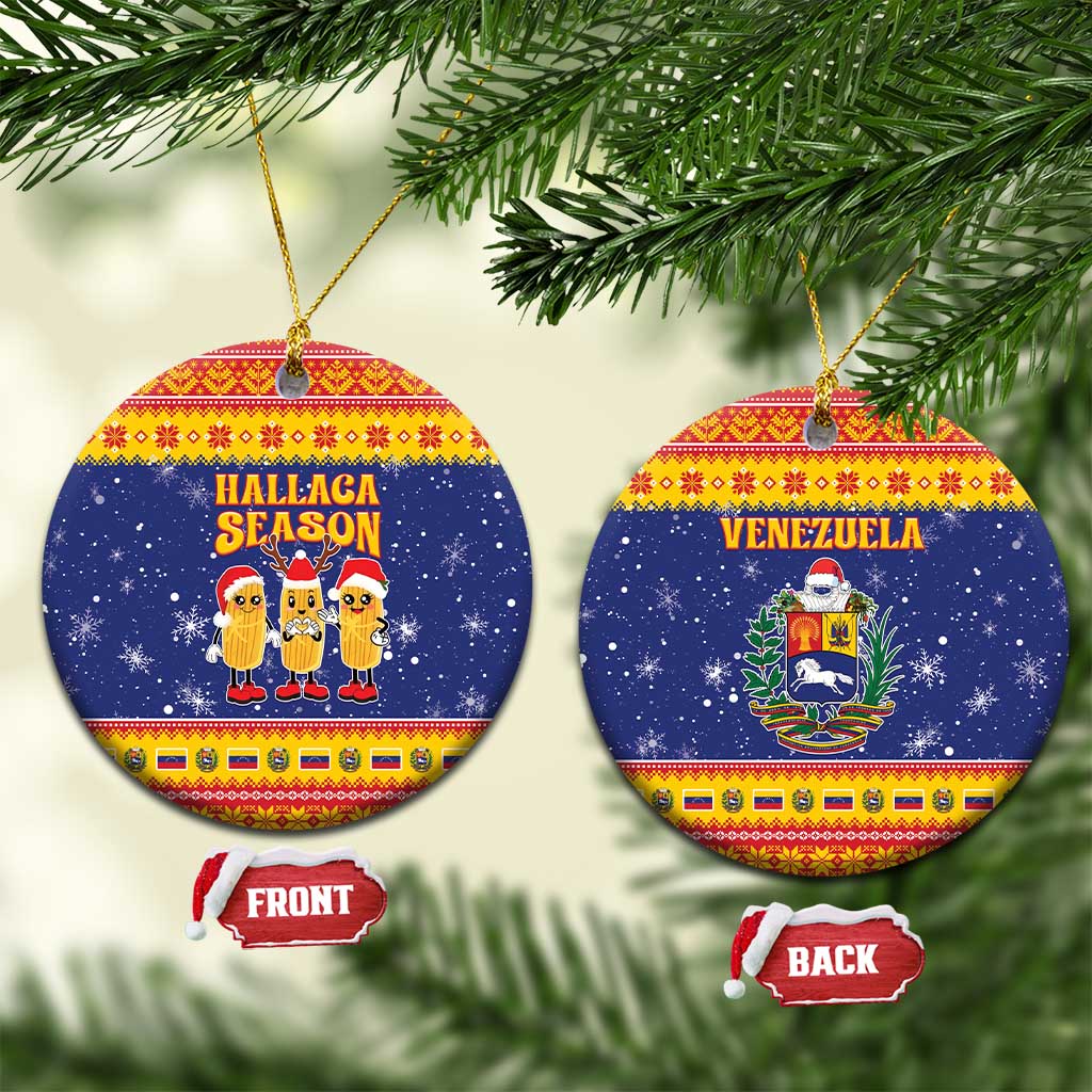 Venezuela Christmas Ceramic Ornament Hallaca Season - Wonder Print Shop