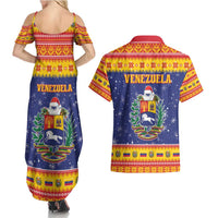 Venezuela Christmas Couples Matching Summer Maxi Dress and Hawaiian Shirt Hallaca Season - Wonder Print Shop