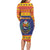 Venezuela Christmas Family Matching Long Sleeve Bodycon Dress and Hawaiian Shirt Hallaca Season - Wonder Print Shop