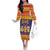 Venezuela Christmas Family Matching Off The Shoulder Long Sleeve Dress and Hawaiian Shirt Hallaca Season - Wonder Print Shop