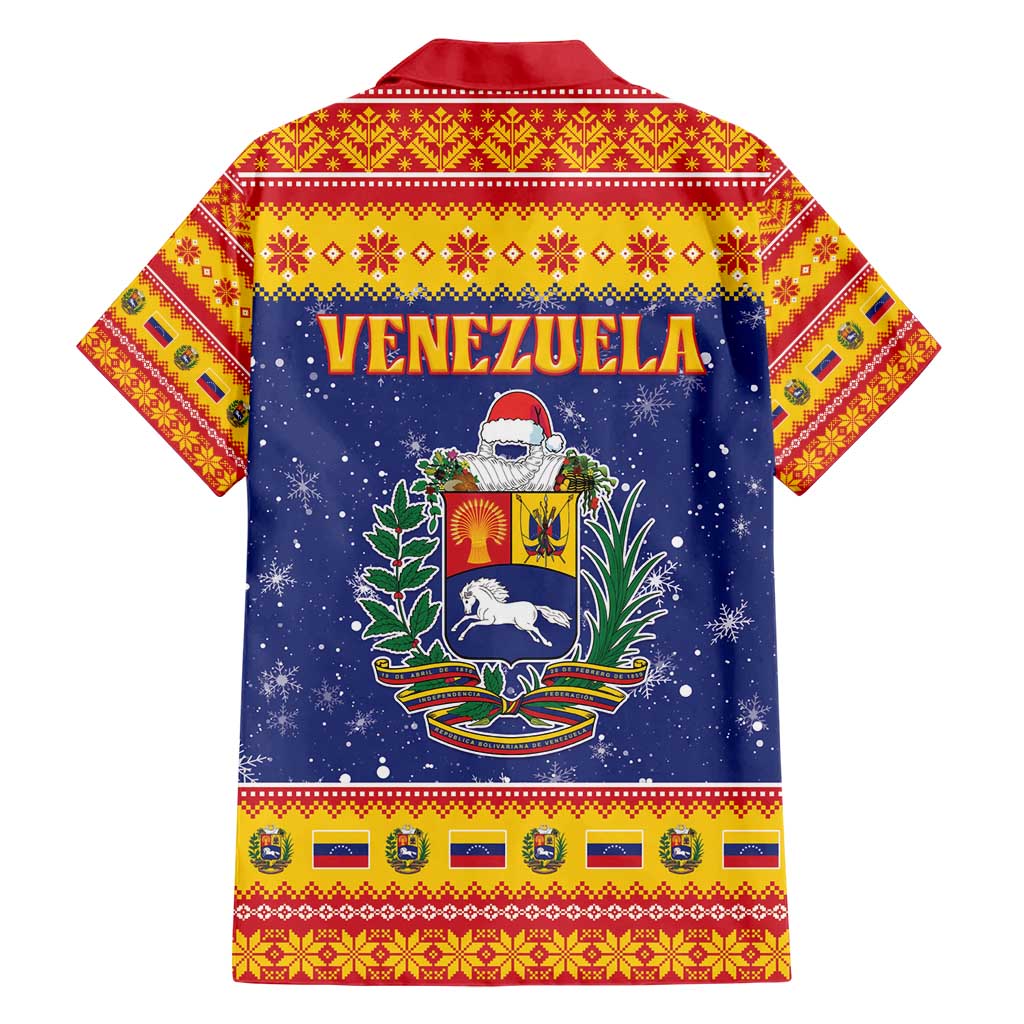 Venezuela Christmas Family Matching Short Sleeve Bodycon Dress and Hawaiian Shirt Hallaca Season - Wonder Print Shop
