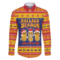 Venezuela Christmas Family Matching Short Sleeve Bodycon Dress and Hawaiian Shirt Hallaca Season - Wonder Print Shop