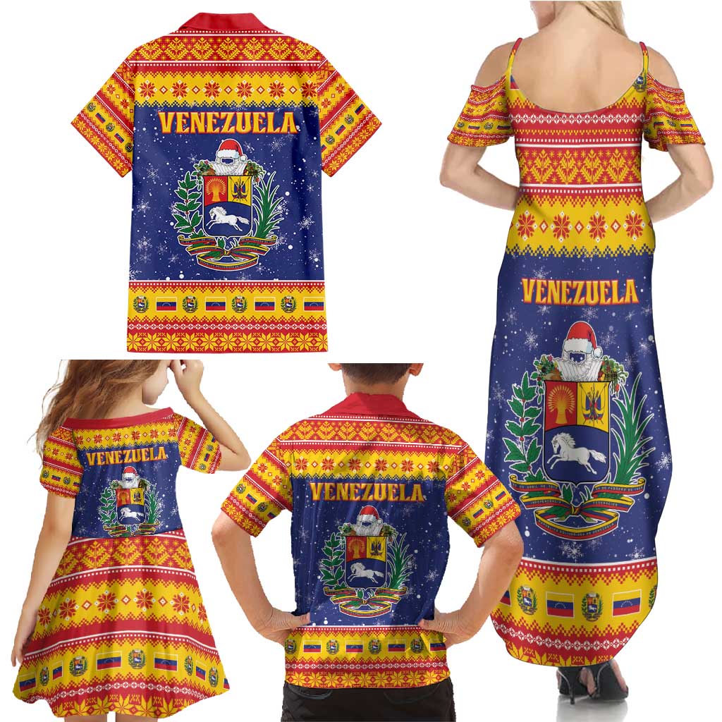 Venezuela Christmas Family Matching Summer Maxi Dress and Hawaiian Shirt Hallaca Season - Wonder Print Shop