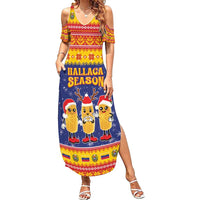 Venezuela Christmas Family Matching Summer Maxi Dress and Hawaiian Shirt Hallaca Season - Wonder Print Shop