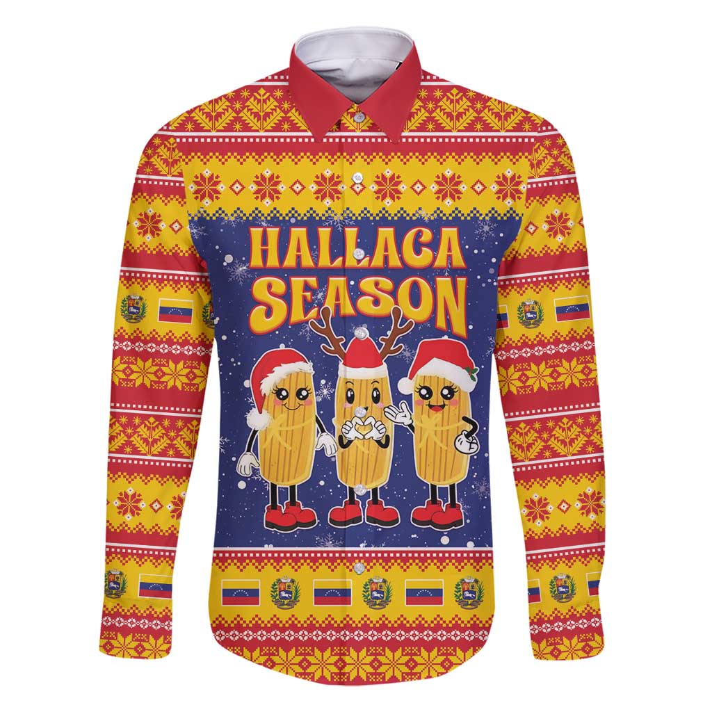 Venezuela Christmas Family Matching Tank Maxi Dress and Hawaiian Shirt Hallaca Season - Wonder Print Shop