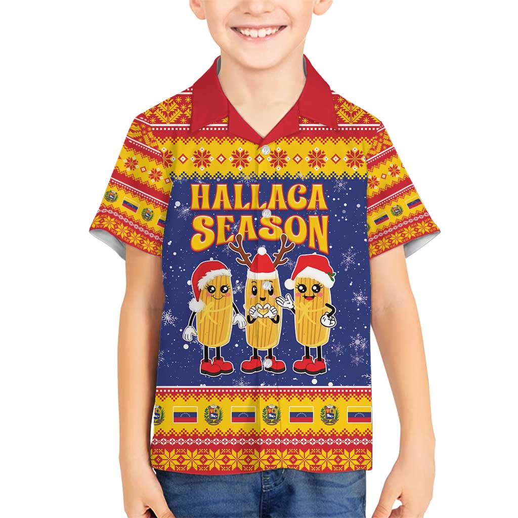 Venezuela Christmas Family Matching Tank Maxi Dress and Hawaiian Shirt Hallaca Season - Wonder Print Shop