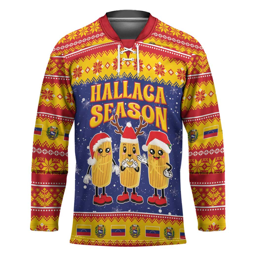 Venezuela Christmas Hockey Jersey Hallaca Season - Wonder Print Shop