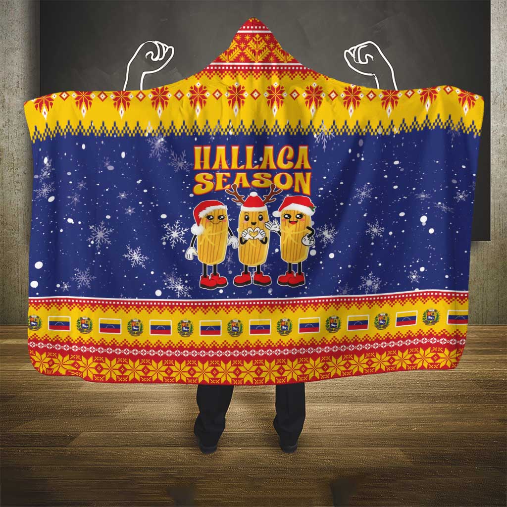 Venezuela Christmas Hooded Blanket Hallaca Season - Wonder Print Shop