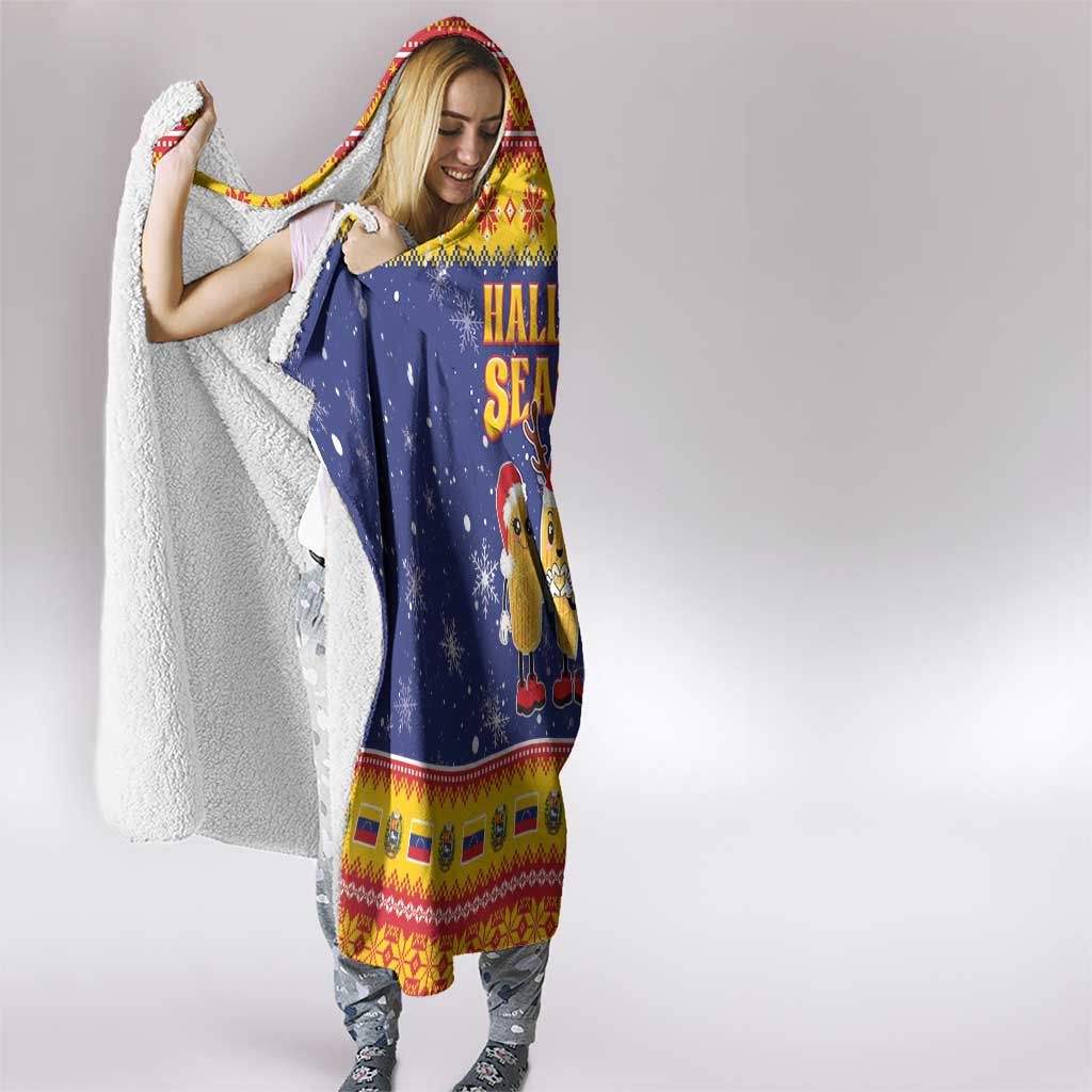 Venezuela Christmas Hooded Blanket Hallaca Season - Wonder Print Shop