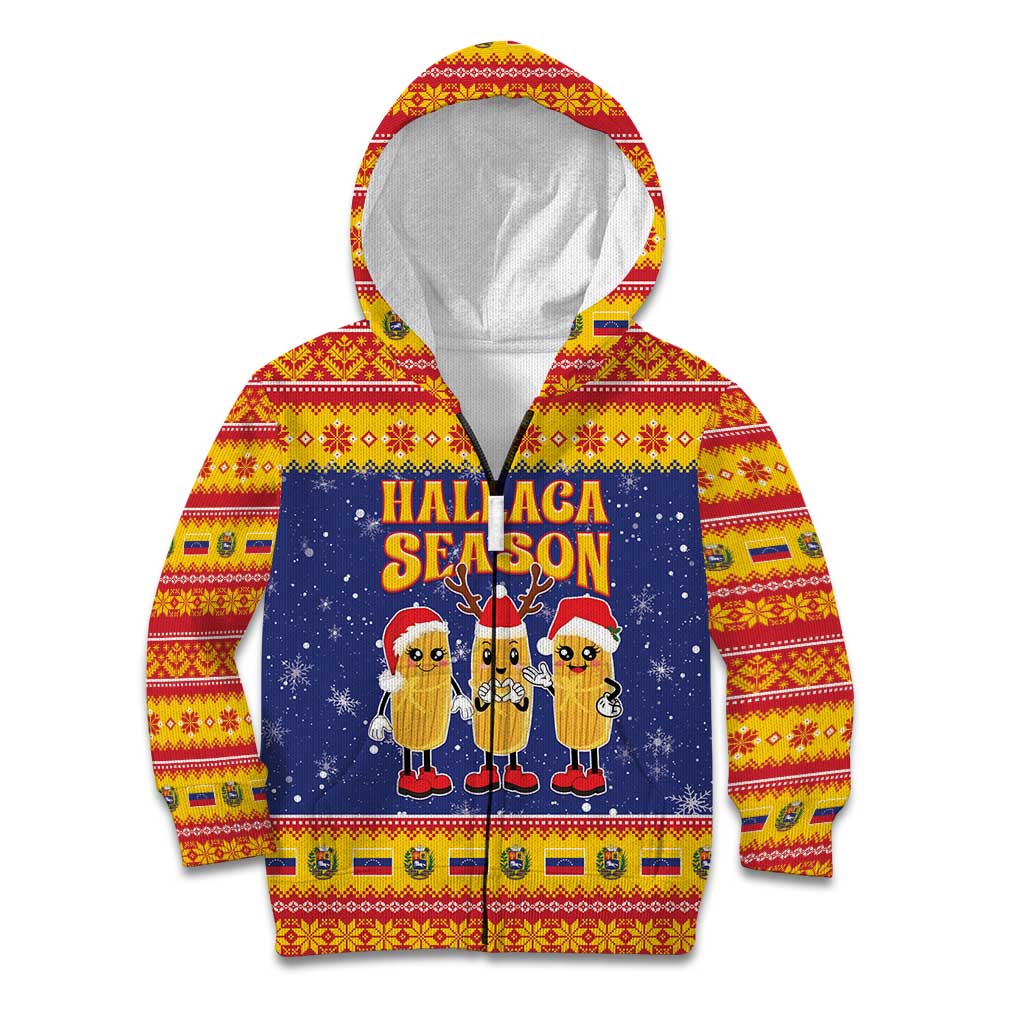 Venezuela Christmas Kid Hoodie Hallaca Season - Wonder Print Shop