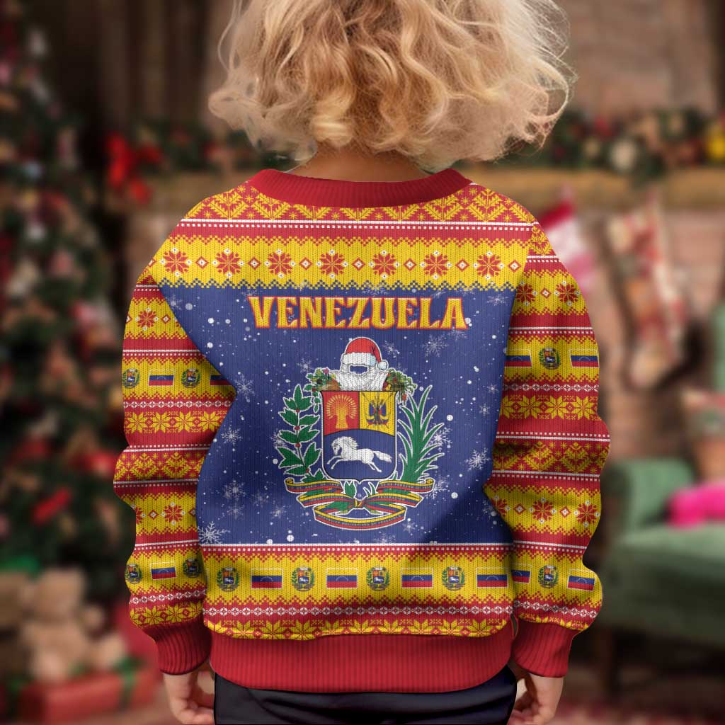 Venezuela Christmas Kid Ugly Christmas Sweater Hallaca Season - Wonder Print Shop