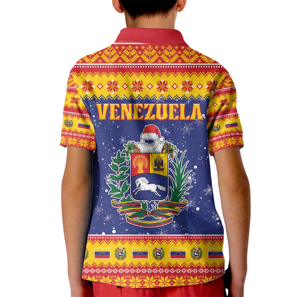 Venezuela Christmas Kid Polo Shirt Hallaca Season - Wonder Print Shop