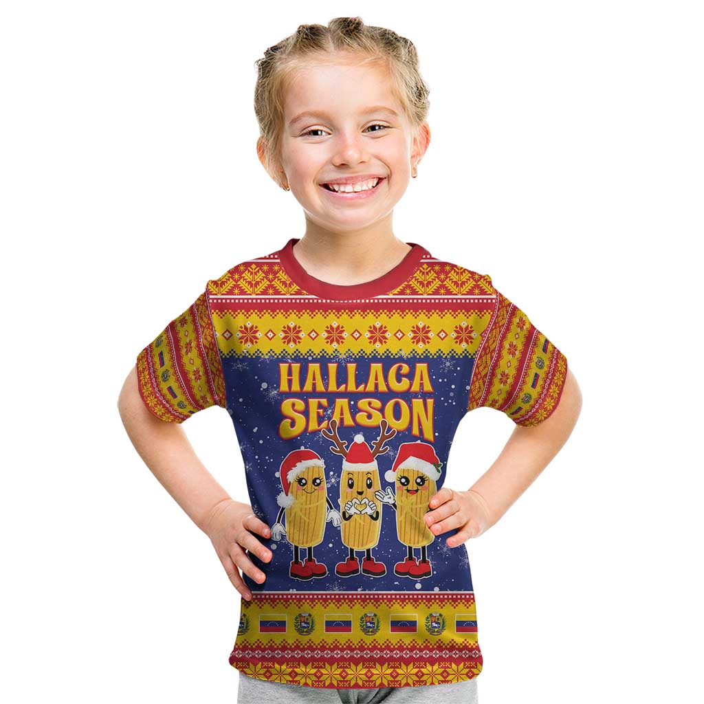 Venezuela Christmas Kid T Shirt Hallaca Season - Wonder Print Shop