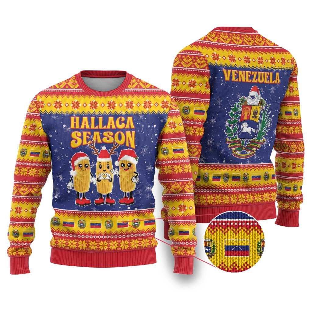 Venezuela Christmas Ugly Christmas Sweater Hallaca Season - Wonder Print Shop