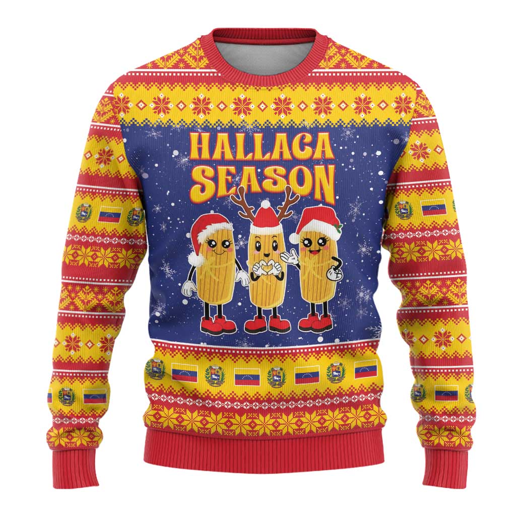 Venezuela Christmas Ugly Christmas Sweater Hallaca Season - Wonder Print Shop