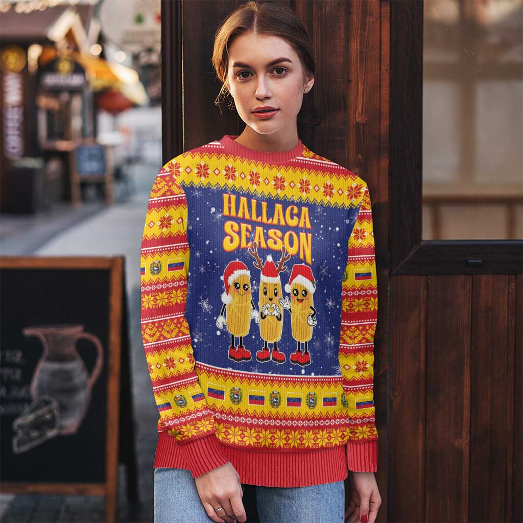 Venezuela Christmas Ugly Christmas Sweater Hallaca Season - Wonder Print Shop
