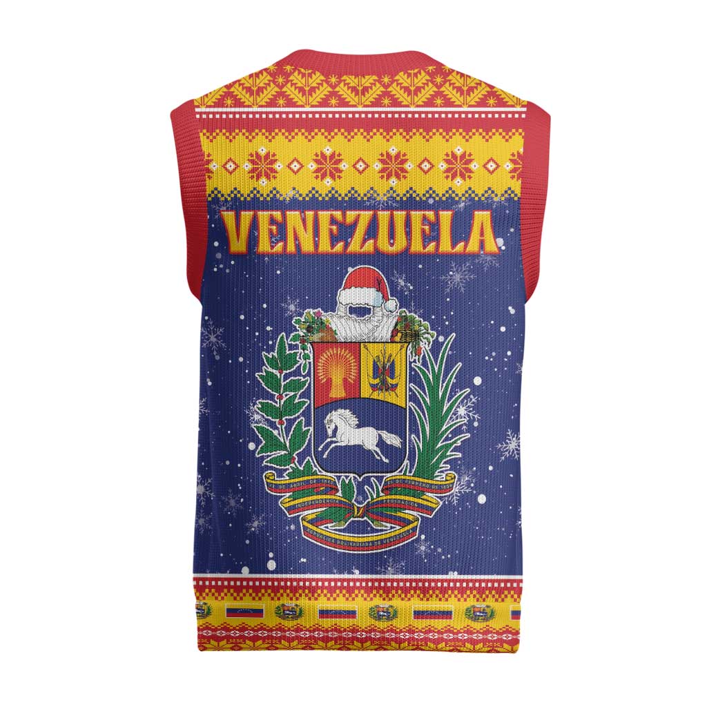 Venezuela Christmas Knitted V-Neck Vest Hallaca Season - Wonder Print Shop