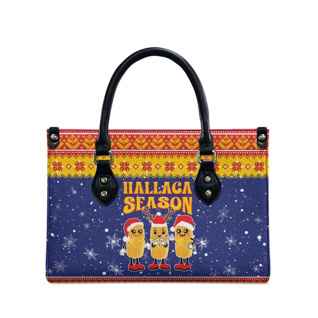 Venezuela Christmas Leather Bag Hallaca Season - Wonder Print Shop