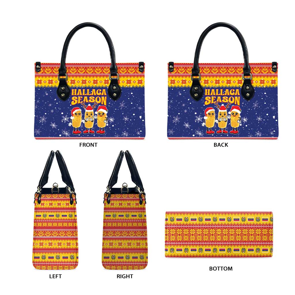 Venezuela Christmas Leather Bag Hallaca Season - Wonder Print Shop