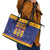 Venezuela Christmas Leather Tote Bag Hallaca Season - Wonder Print Shop