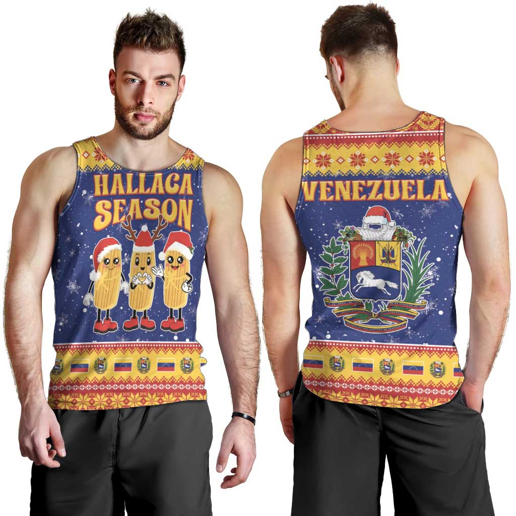 Venezuela Christmas Men Tank Top Hallaca Season - Wonder Print Shop