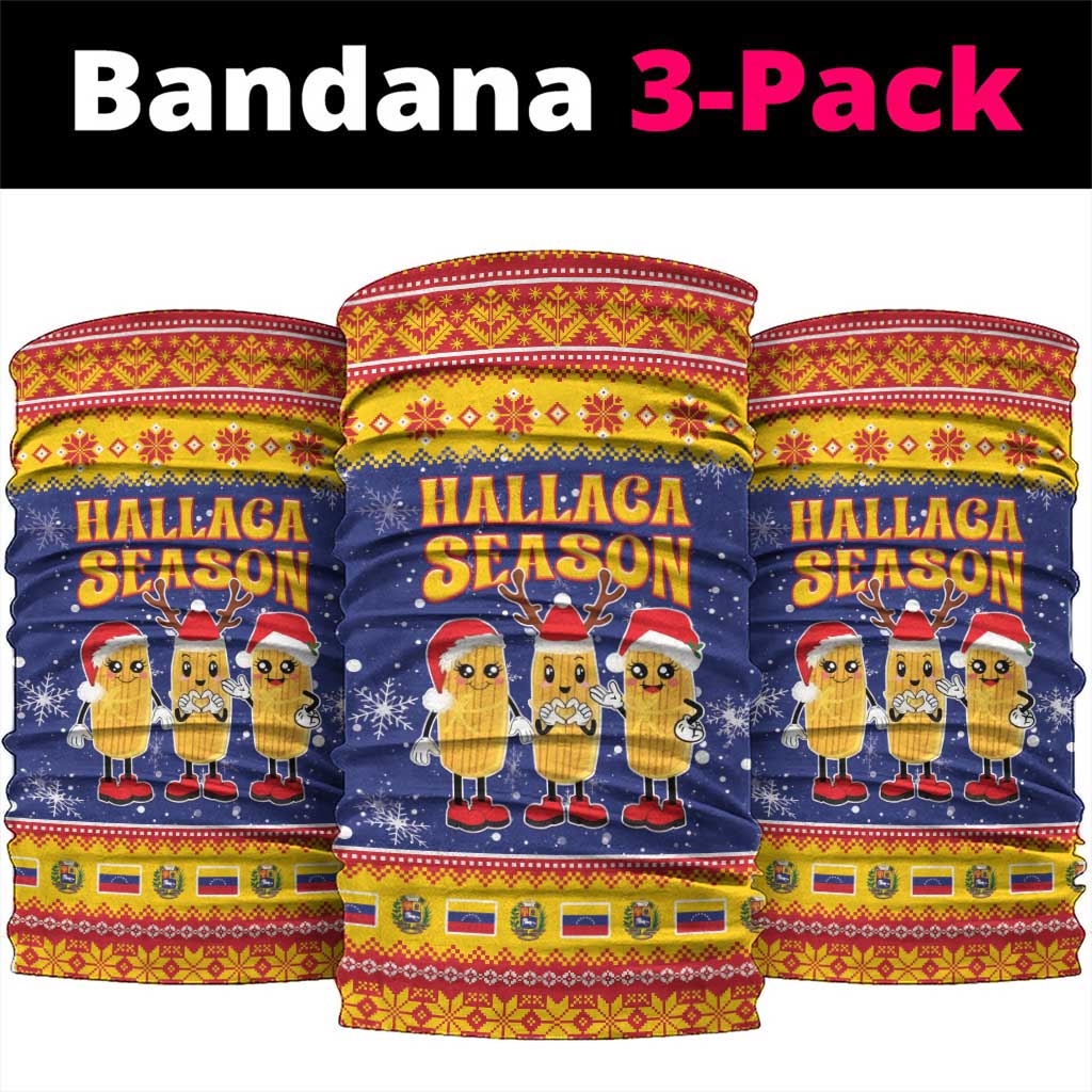 Venezuela Christmas Neck Gaiter Hallaca Season - Wonder Print Shop
