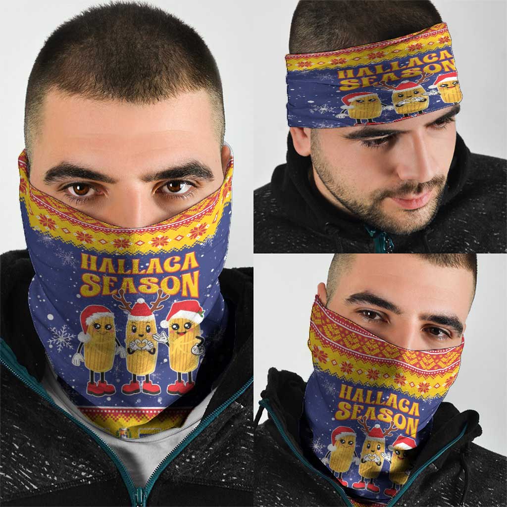 Venezuela Christmas Neck Gaiter Hallaca Season - Wonder Print Shop