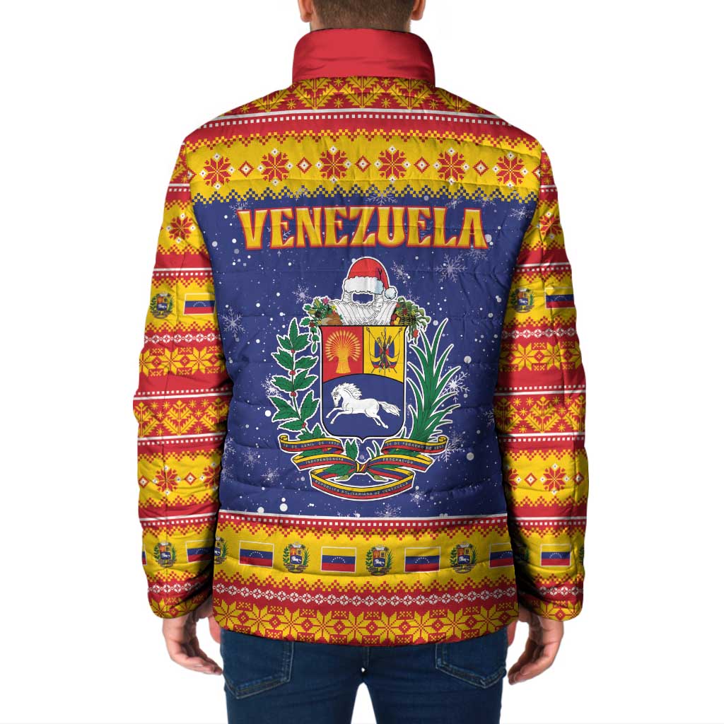 Venezuela Christmas Padded Jacket Hallaca Season - Wonder Print Shop