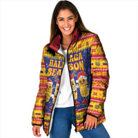 Venezuela Christmas Padded Jacket Hallaca Season - Wonder Print Shop