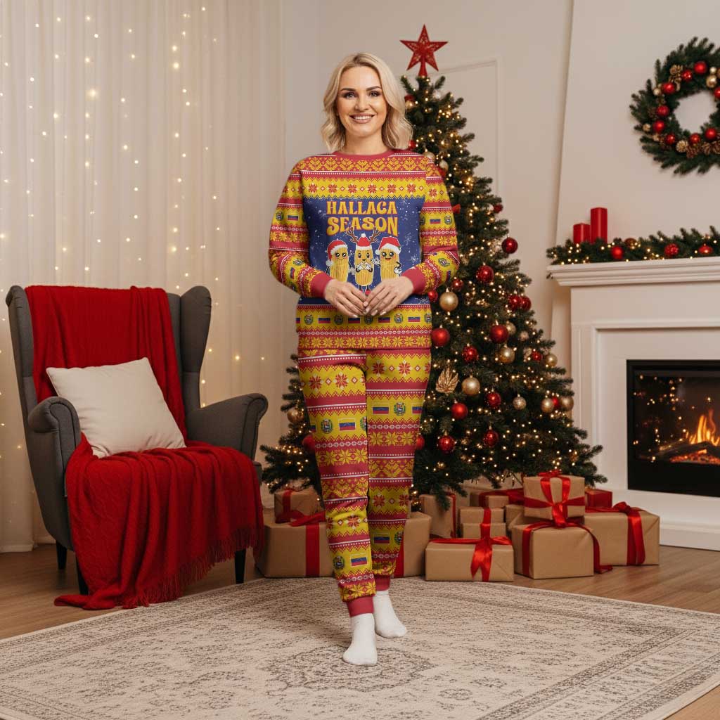 Venezuela Christmas Pajama Set Hallaca Season - Wonder Print Shop