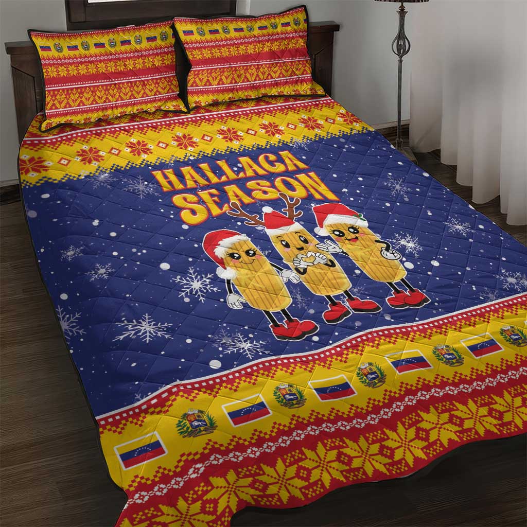 Venezuela Christmas Quilt Bed Set Hallaca Season - Wonder Print Shop