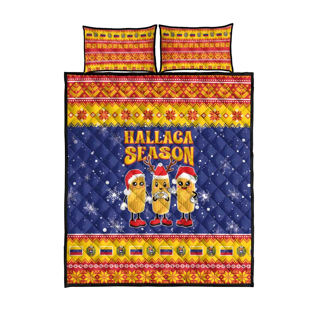Venezuela Christmas Quilt Bed Set Hallaca Season - Wonder Print Shop