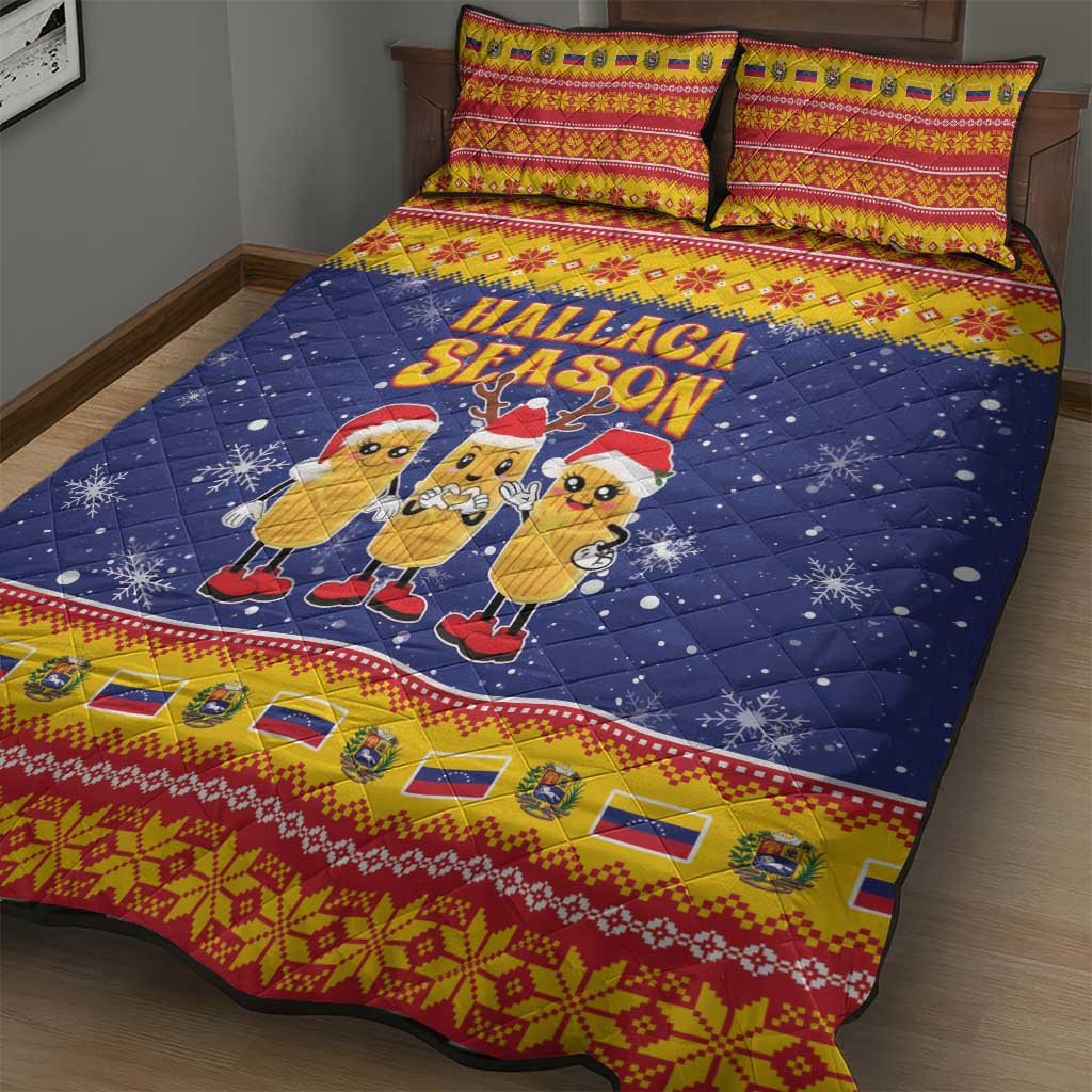 Venezuela Christmas Quilt Bed Set Hallaca Season - Wonder Print Shop