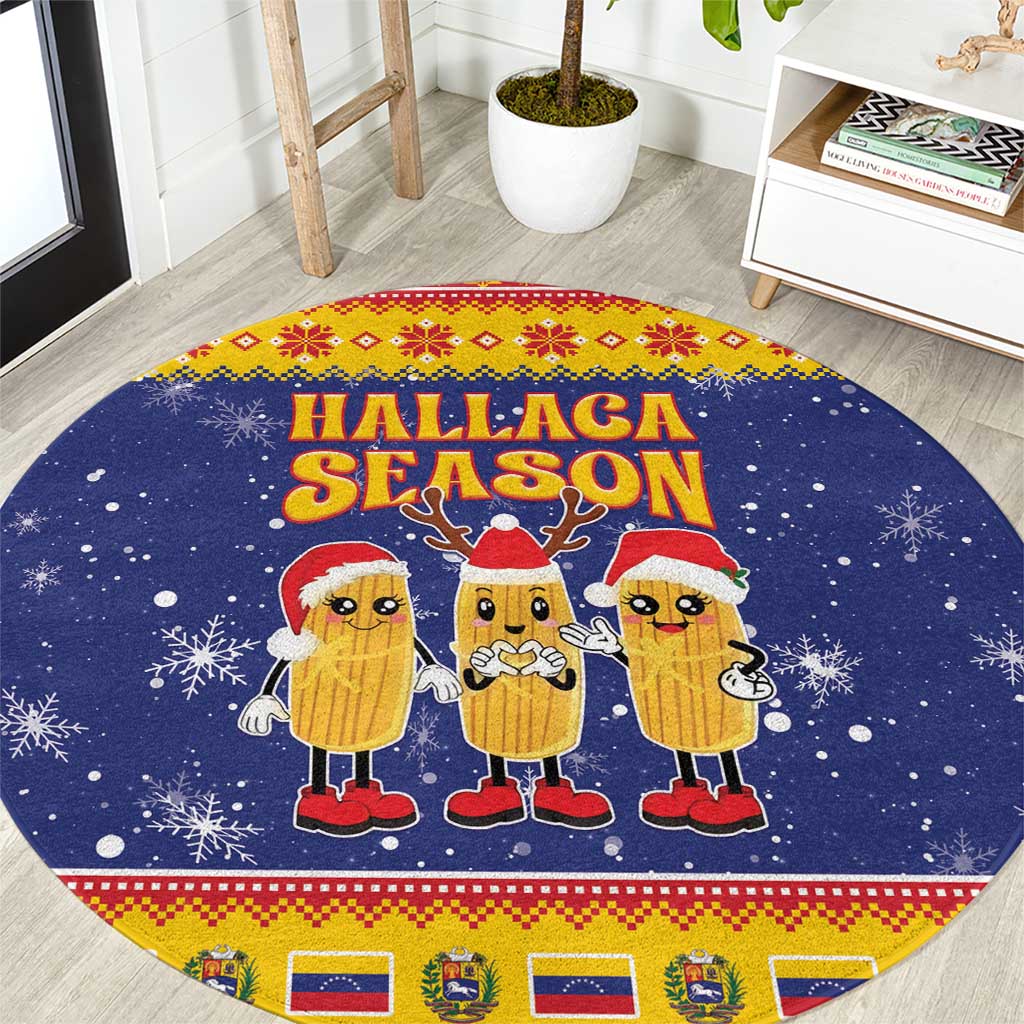 Venezuela Christmas Round Carpet Hallaca Season - Wonder Print Shop