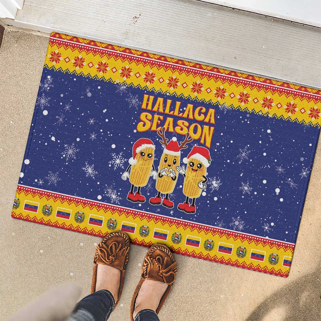 Venezuela Christmas Rubber Doormat Hallaca Season - Wonder Print Shop