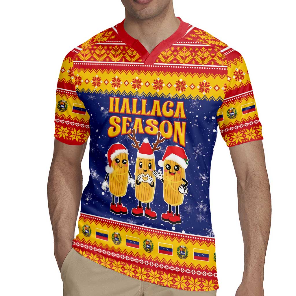 Venezuela Christmas Rugby Jersey Hallaca Season - Wonder Print Shop