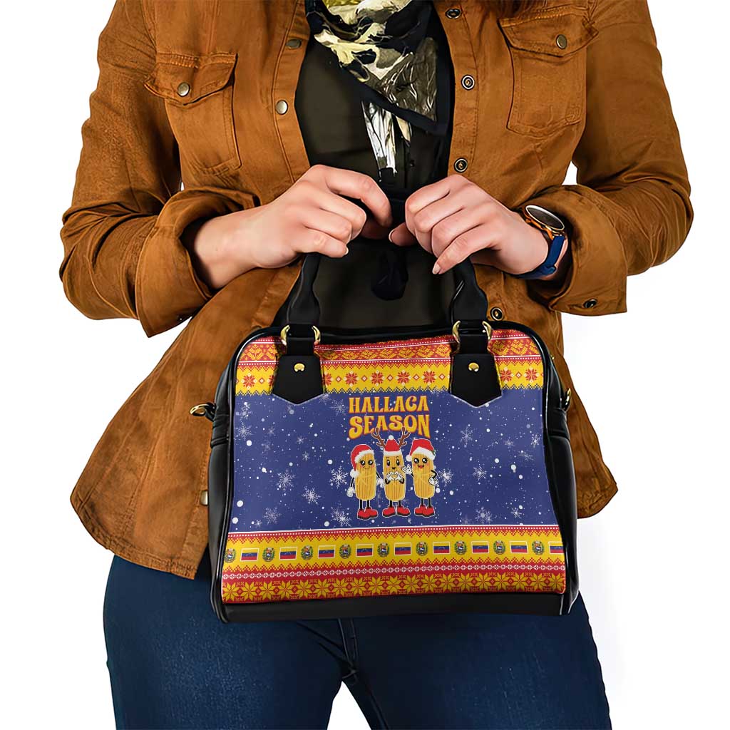 Venezuela Christmas Shoulder Handbag Hallaca Season - Wonder Print Shop