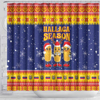 Venezuela Christmas Shower Curtain Hallaca Season - Wonder Print Shop