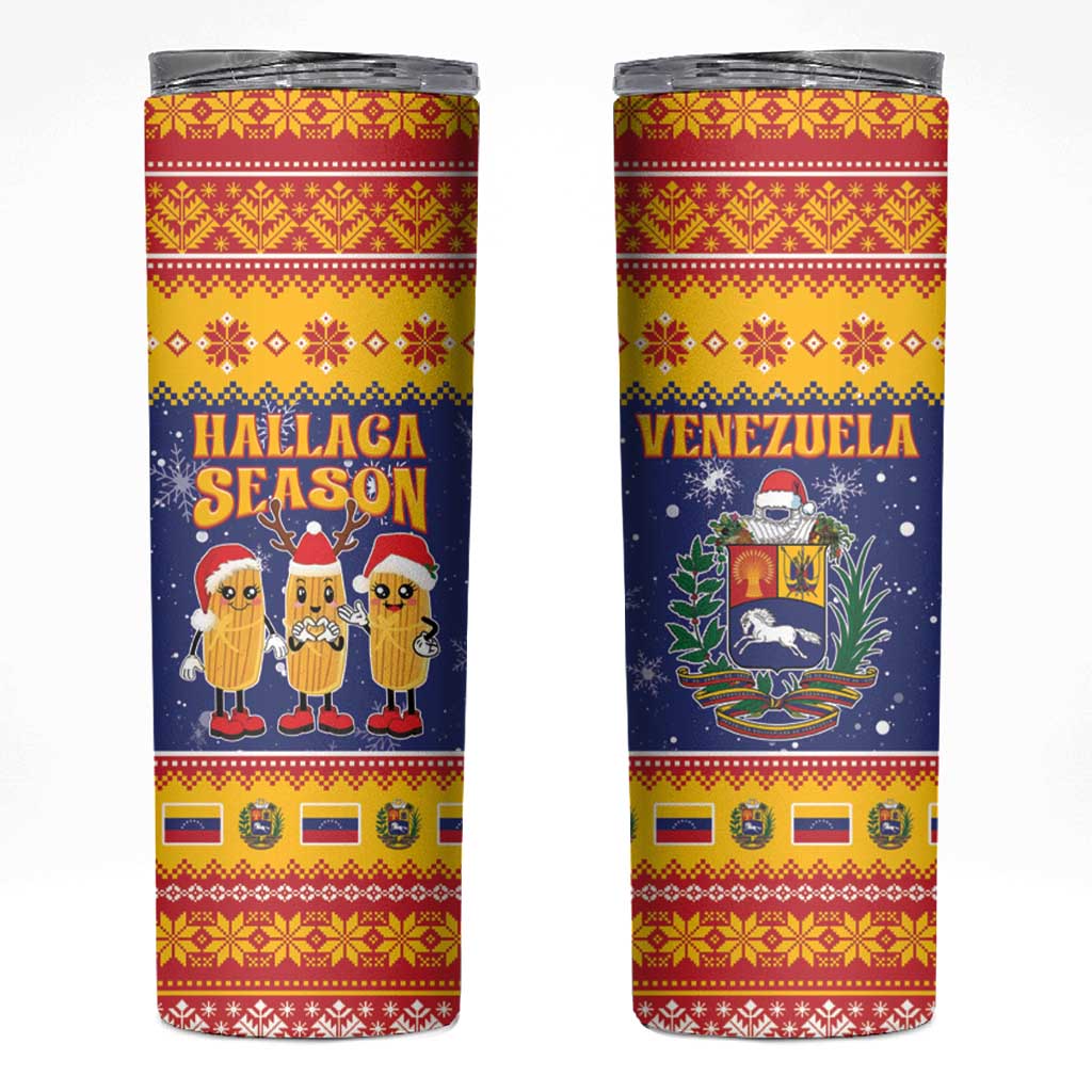 Venezuela Christmas Skinny Tumbler Hallaca Season - Wonder Print Shop