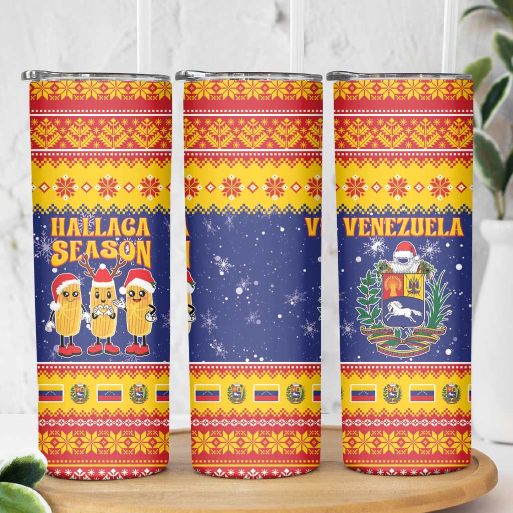 Venezuela Christmas Skinny Tumbler Hallaca Season - Wonder Print Shop