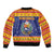 Venezuela Christmas Sleeve Zip Bomber Jacket Hallaca Season - Wonder Print Shop
