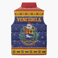 Venezuela Christmas Sleeveless Puffer Jacket Hallaca Season - Wonder Print Shop