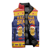 Venezuela Christmas Sleeveless Puffer Jacket Hallaca Season - Wonder Print Shop