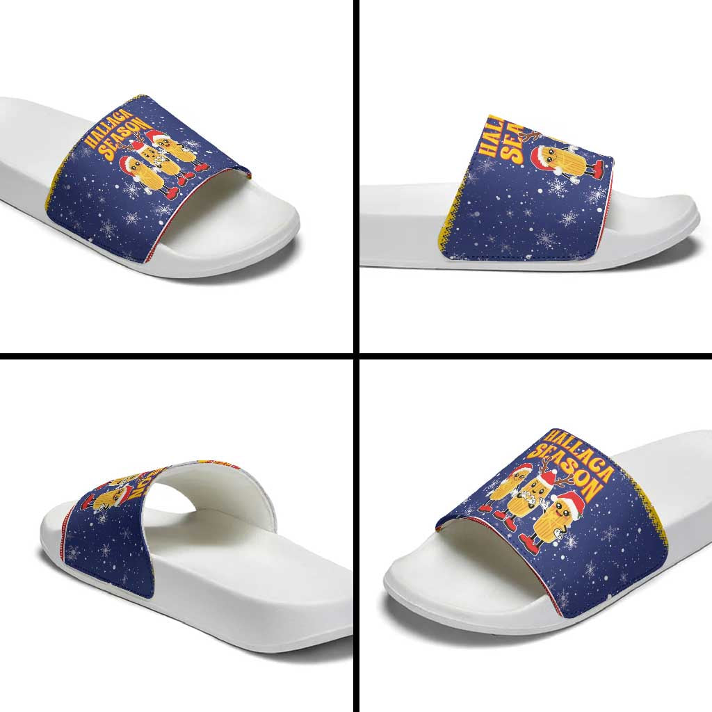 Venezuela Christmas Slide Sandals Hallaca Season - Wonder Print Shop