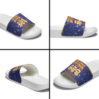 Venezuela Christmas Slide Sandals Hallaca Season - Wonder Print Shop