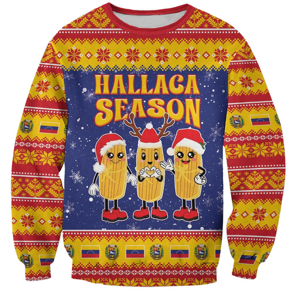 Venezuela Christmas Sweatshirt Hallaca Season - Wonder Print Shop