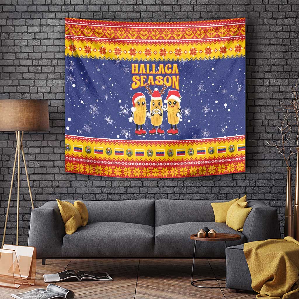 Venezuela Christmas Tapestry Hallaca Season - Wonder Print Shop