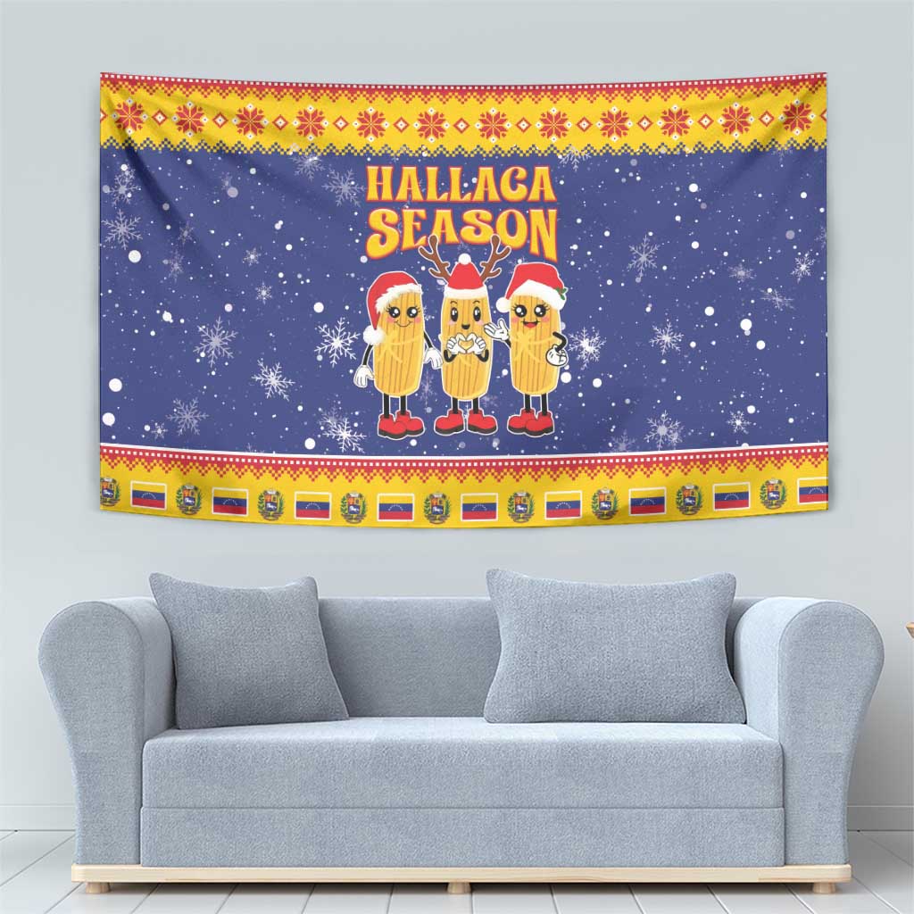 Venezuela Christmas Tapestry Hallaca Season - Wonder Print Shop