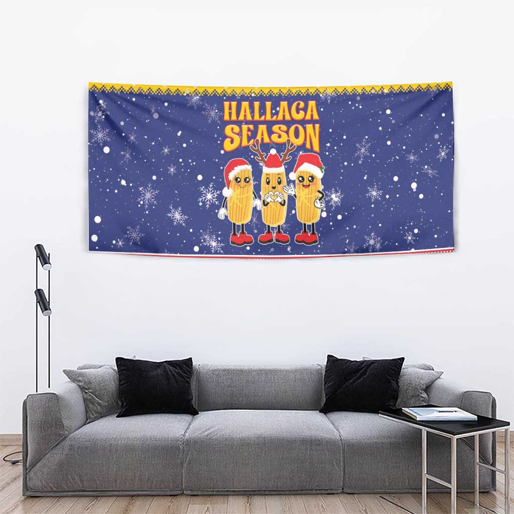 Venezuela Christmas Tapestry Hallaca Season - Wonder Print Shop